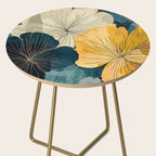 Floral Navy Honey Side Table Gallery Image 2