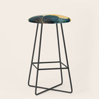 Floral Navy Honey Stool Gallery Image 1