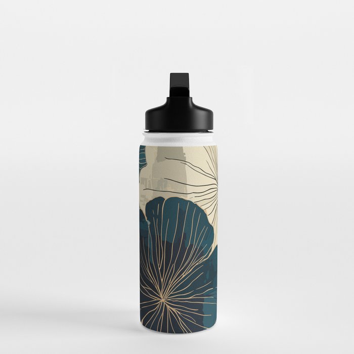 Floral Navy Honey Water Bottle Gallery Image 3