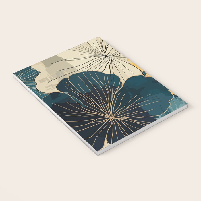 Floral Navy Honey Notebook Gallery Image 3