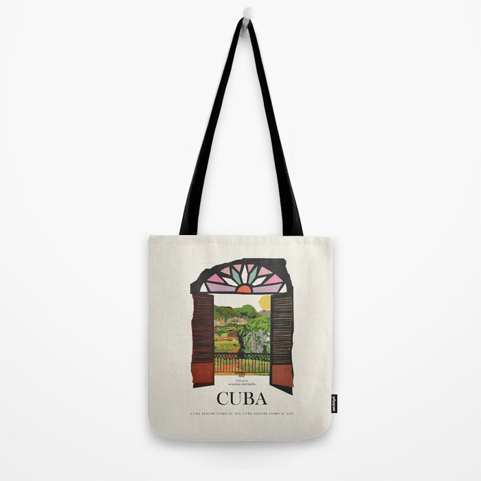 Cuba Vintage Travel Poster, 1950s Tote Bag Gallery Image 2