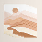 Dreamy mountain sun landscape Wrapping Paper Gallery Image 3