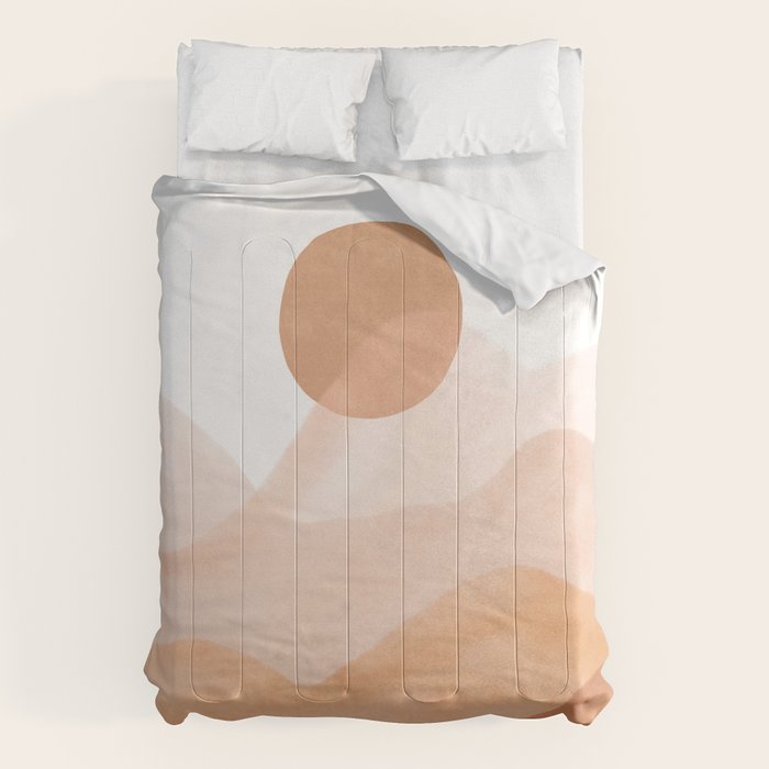 Dreamy mountain sun landscape Comforter Gallery Image 6
