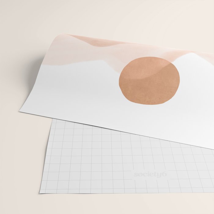 Dreamy mountain sun landscape Wrapping Paper Gallery Image 2