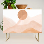 Dreamy mountain sun landscape Credenza Gallery Image 1