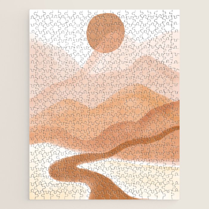 Dreamy mountain sun landscape Jigsaw Puzzle Gallery Image 1