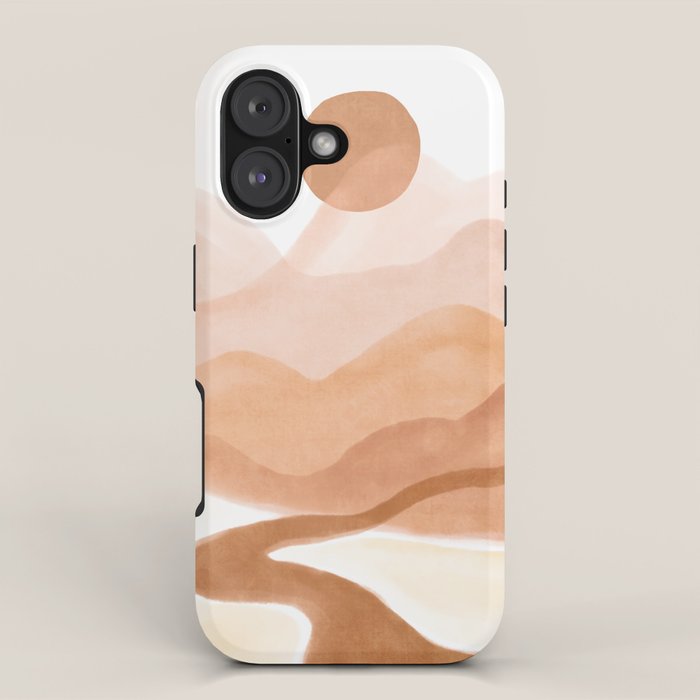 Dreamy mountain sun landscape iPhone Case Gallery Image 1