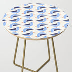 Blue Seagulls Pattern Side Table Gallery Image 2