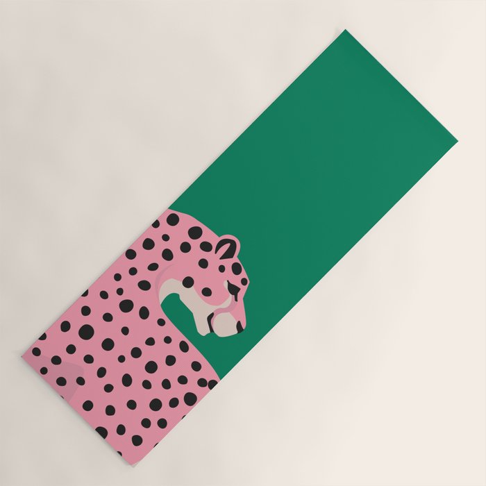 The Stare 3: Pink Cheetah Edition Yoga Mat Gallery Image 1