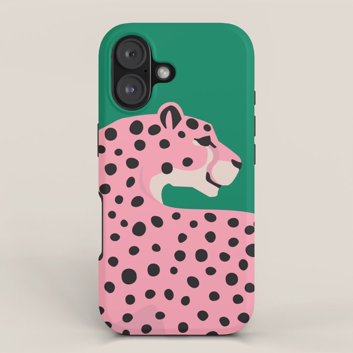 The Stare 3: Pink Cheetah Edition iPhone Case Gallery Image 1