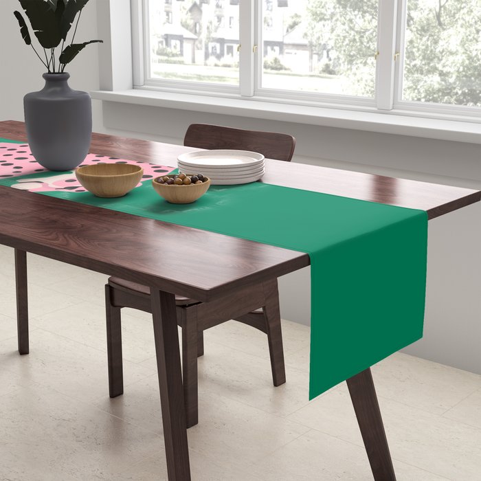The Stare 3: Pink Cheetah Edition Table Runner Gallery Image 2