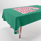 The Stare 3: Pink Cheetah Edition Tablecloth Gallery Image 1