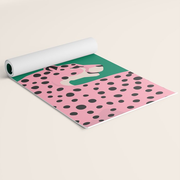 The Stare 3: Pink Cheetah Edition Yoga Mat Gallery Image 2