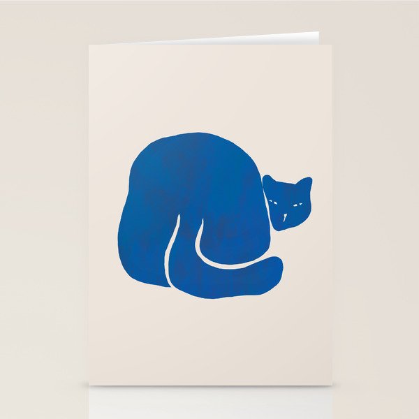 Blue cat Stationery Card Gallery Image 1