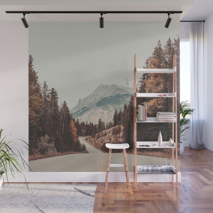 Mountain Road - Nature Photography Wall Mural Gallery Image 1