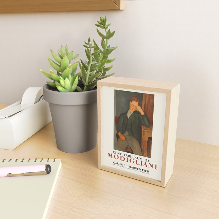 Amedeo Modigliani Vintage Exhibition Poster, 1958 Mini Art Print Gallery Image 2
