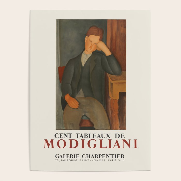 Amedeo Modigliani Vintage Exhibition Poster, 1958 Poster Gallery Image 4