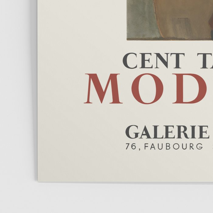 Amedeo Modigliani Vintage Exhibition Poster, 1958 Poster Gallery Image 3