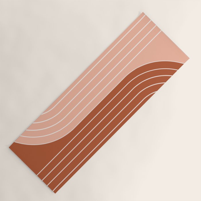 Two Tone Line Curvature XXIX Yoga Mat Gallery Image 1