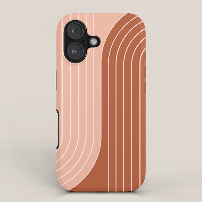 Two Tone Line Curvature XXIX iPhone Case Gallery Image 1