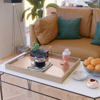 Two Tone Line Curvature XXIX Serving Tray Gallery Image 2