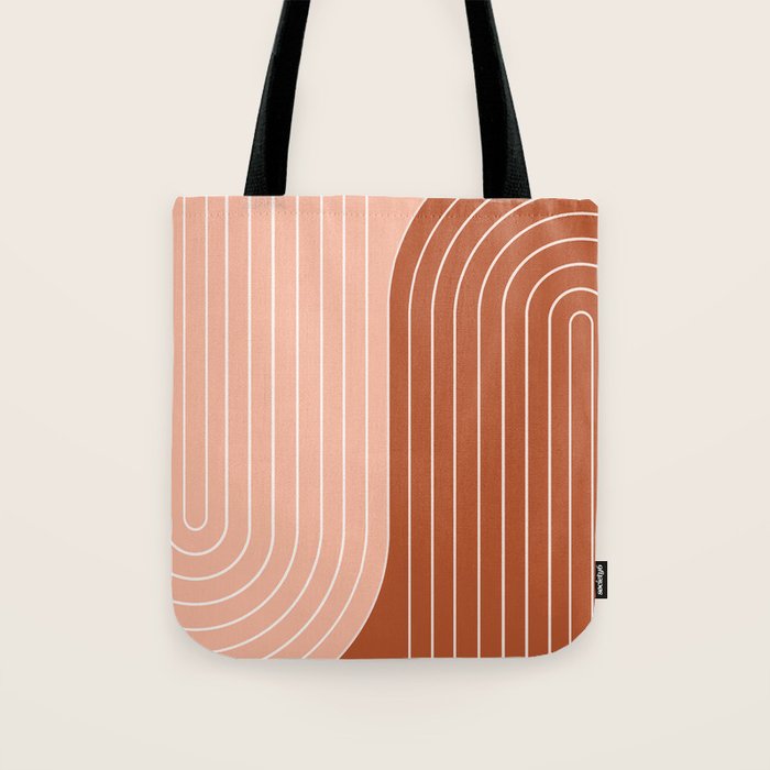 Two Tone Line Curvature XXIX Tote Bag Gallery Image 1