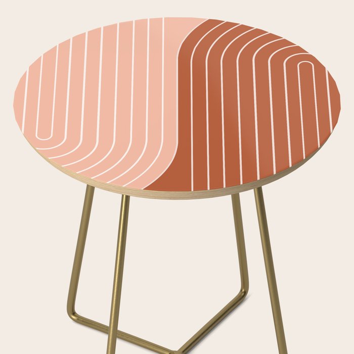 Two Tone Line Curvature XXIX Side Table Gallery Image 2