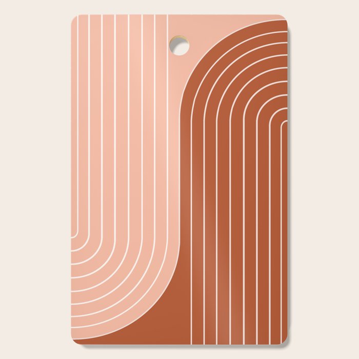 Two Tone Line Curvature XXIX Cutting Board Gallery Image 1
