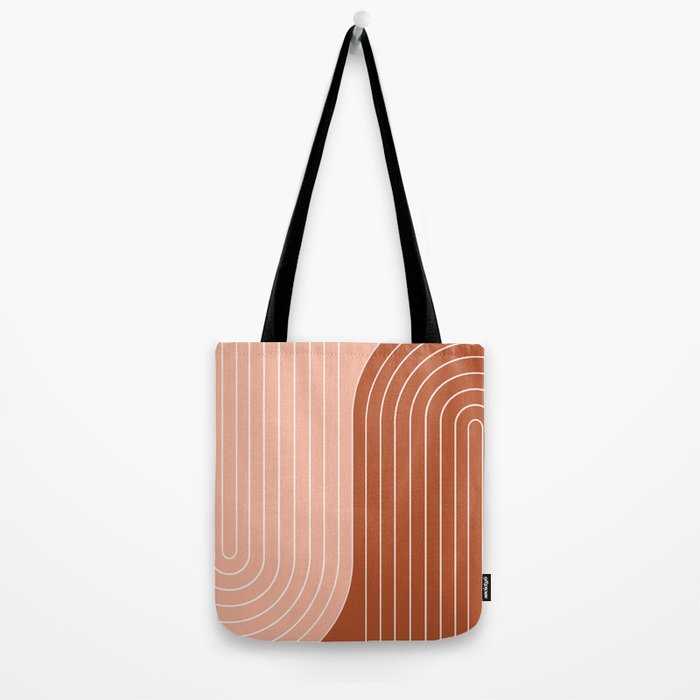 Two Tone Line Curvature XXIX Tote Bag Gallery Image 2