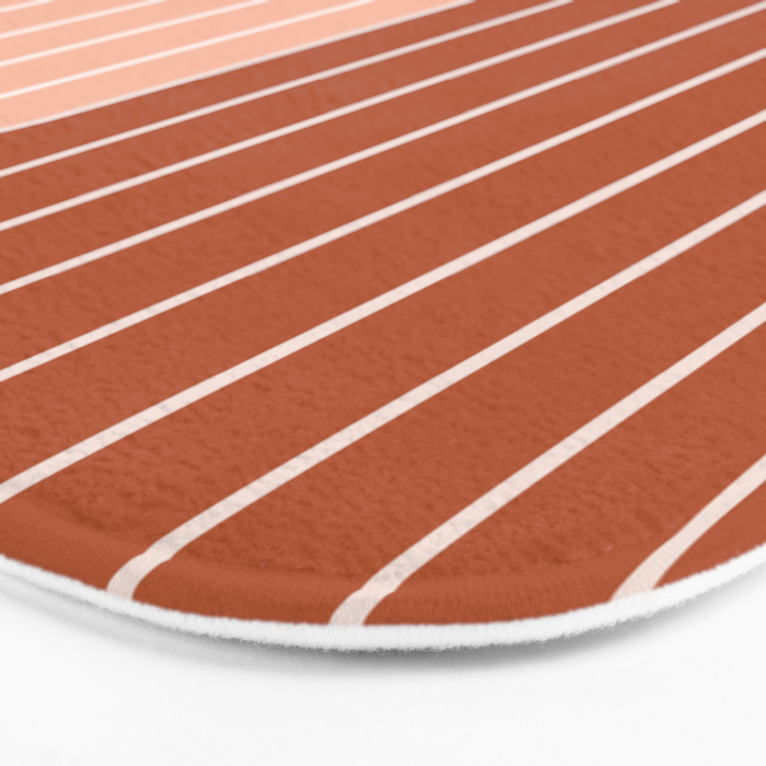 Two Tone Line Curvature XXIX Bath Mat Gallery Image 3