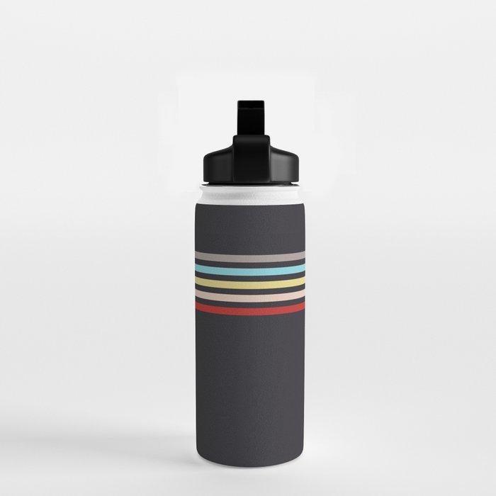 Ujimasa - Classic Retro Stripes Water Bottle Gallery Image 2