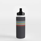 Ujimasa - Classic Retro Stripes Water Bottle Gallery Image 2