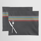 Ujimasa - Classic Retro Stripes Placemat Gallery Image 1