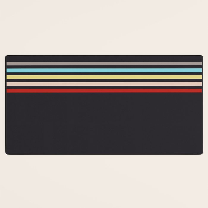 Ujimasa - Classic Retro Stripes Desk Mat Gallery Image 3