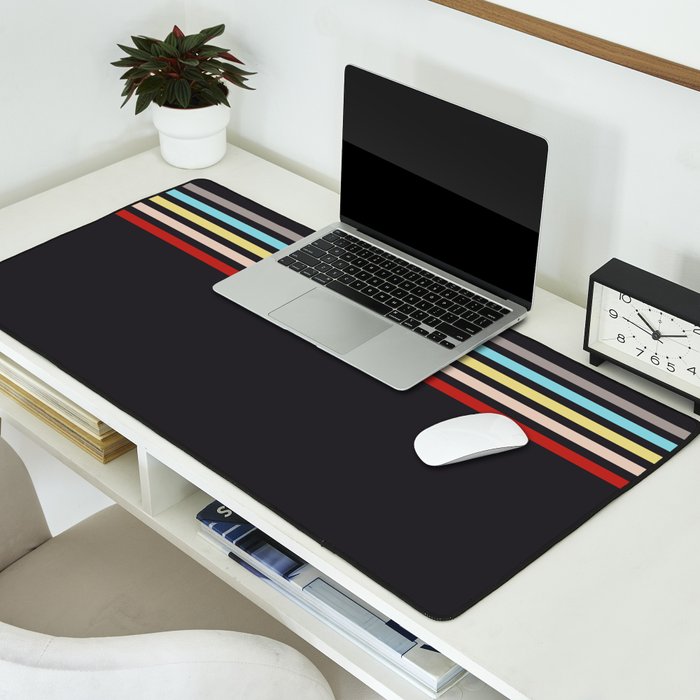 Ujimasa - Classic Retro Stripes Desk Mat Gallery Image 2