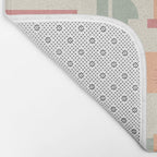 Playful geometric stripes C Bath Mat Gallery Image 2