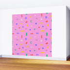 Abstract colorful organic shape art pattern Wall Mural Gallery Image 2