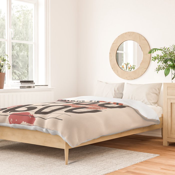 Bisou Bisou. Retro Guest Check  Duvet Cover Gallery Image 2