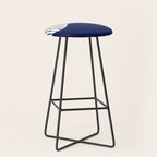 Lines and Wave (Blue) Stool Gallery Image 1