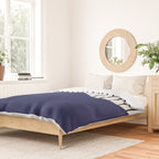 Lines and Wave (Blue) Duvet Cover Gallery Image 2