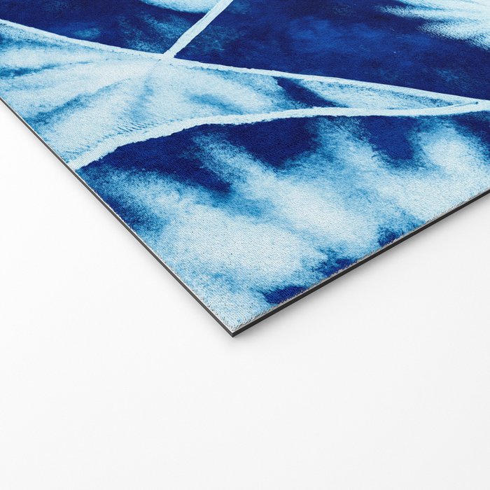 Shibori: Japanese Indigo Tie-Dye Pattern 02 Welcome Mat Gallery Image 2