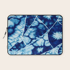 Shibori: Japanese Indigo Tie-Dye Pattern 02 Laptop Sleeve Gallery Image 1