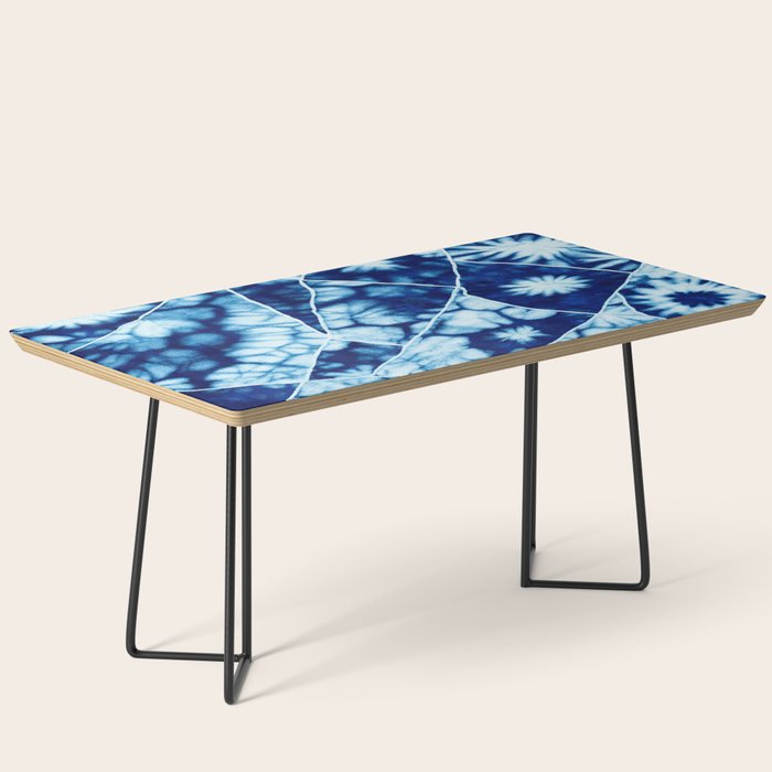 Shibori: Japanese Indigo Tie-Dye Pattern 02 Coffee Table Gallery Image 1