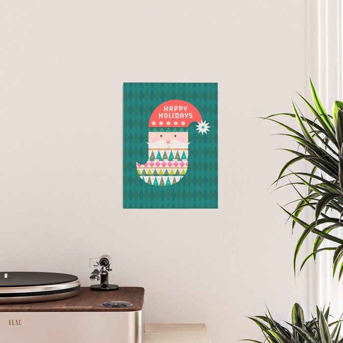 Happy Holidays Santa Claus Poster Gallery Image 2