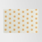 Peace Sun Face, Calm Happy Sunshine Watercolor Rug Gallery Image 2