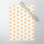 Peace Sun Face, Calm Happy Sunshine Watercolor Wrapping Paper Gallery Image 1