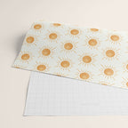 Peace Sun Face, Calm Happy Sunshine Watercolor Wrapping Paper Gallery Image 2