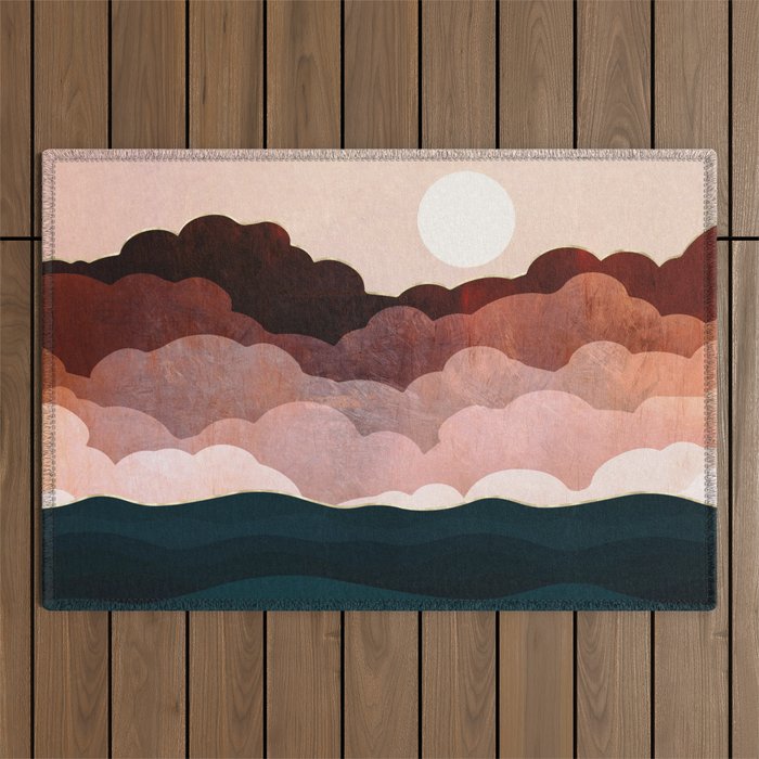 Amber Clouds Outdoor Rug Gallery Image 1