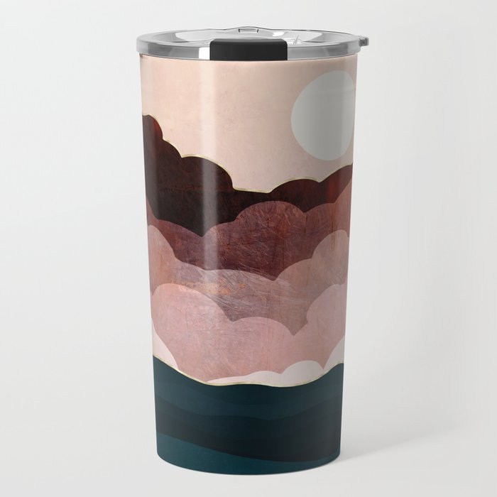 Amber Clouds Travel Mug Gallery Image 1