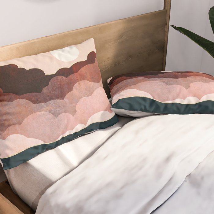 Amber Clouds Pillow Sham Gallery Image 2